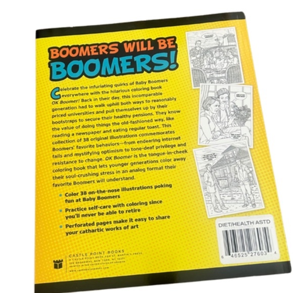 “Ok Boomer” Adult Coloring Book | New - Picture 3 of 3